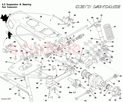 Part Diagram for Aston Martin 23-90197
