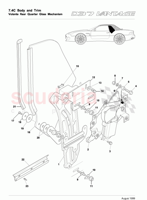 Part Diagram for Aston Martin 692076