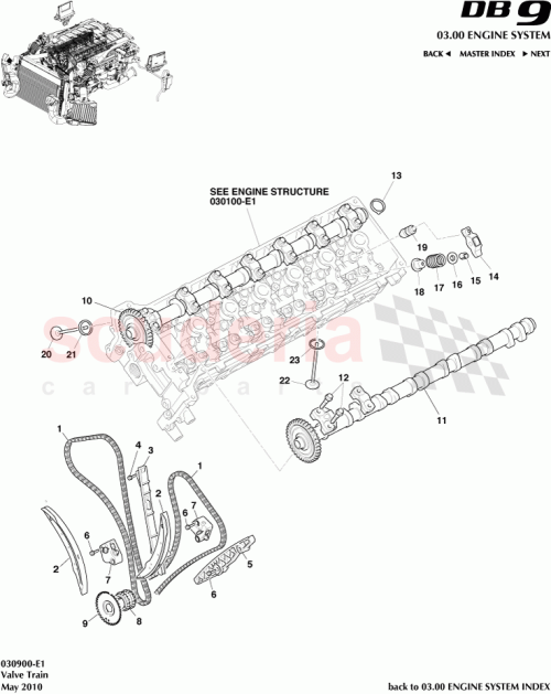 Part Diagram for Aston Martin 7G4E-6A267-AB