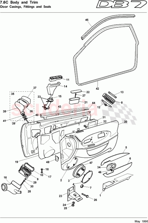 Part Diagram for Aston Martin 77-90121