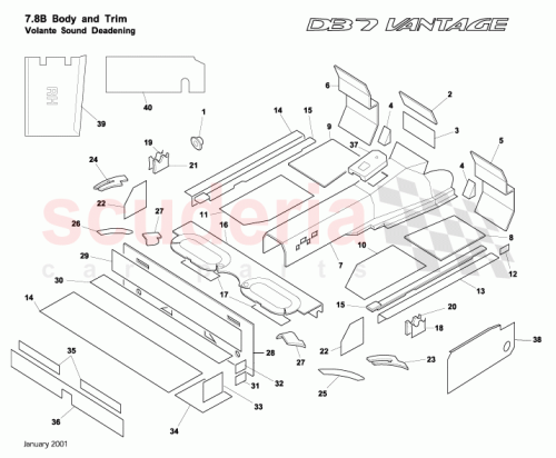 Part Diagram for Aston Martin 85-83896