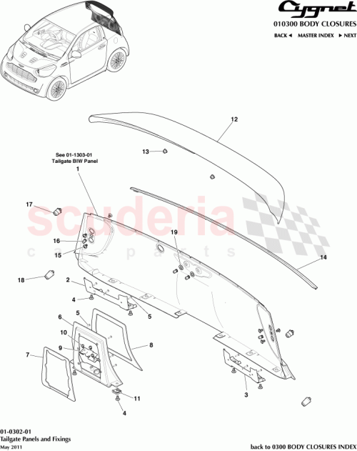Part Diagram for Aston Martin AY2Y-33615-AA