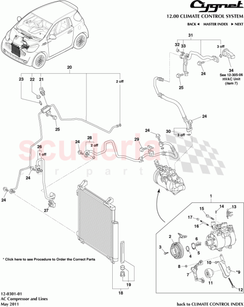 Part Diagram for Aston Martin 88688-74050
