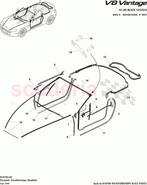 Part Diagram for Aston Martin 6G33-L51452-AF