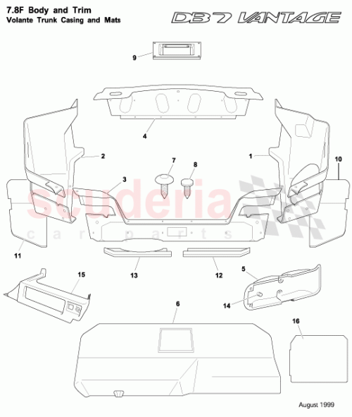 Part Diagram for Aston Martin 83-140509-AA