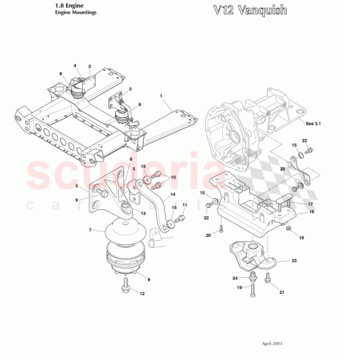 Part Diagram for Aston Martin 1R12-102317-AB