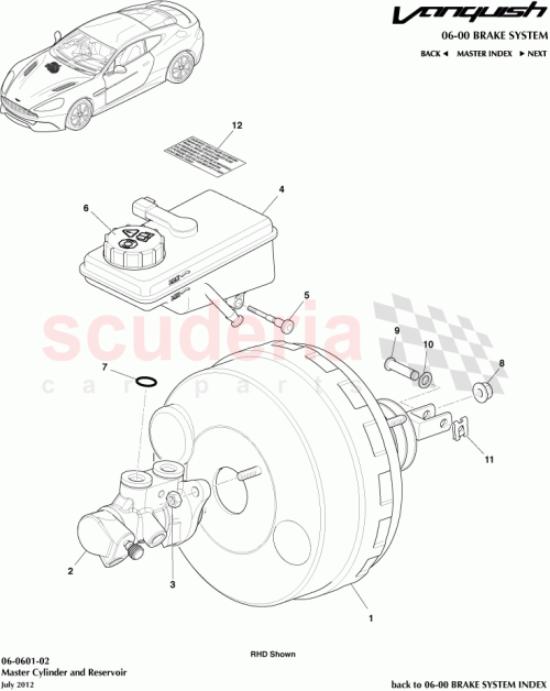 Part Diagram for Aston Martin CD33-2005-AA