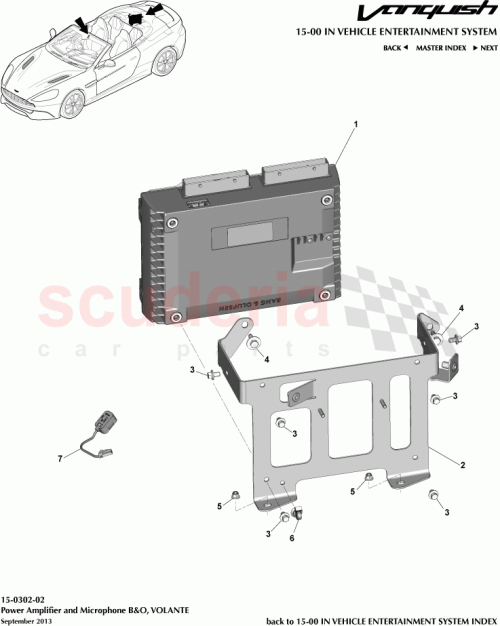 Part Diagram for Aston Martin 704092