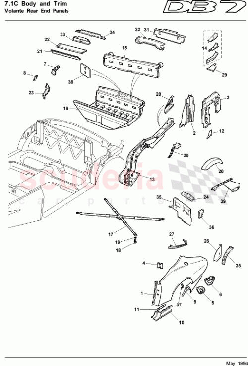 Part Diagram for Aston Martin 61-83709