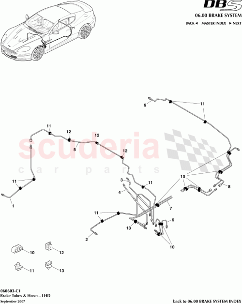 Part Diagram for Aston Martin 8D33-2267-CA
