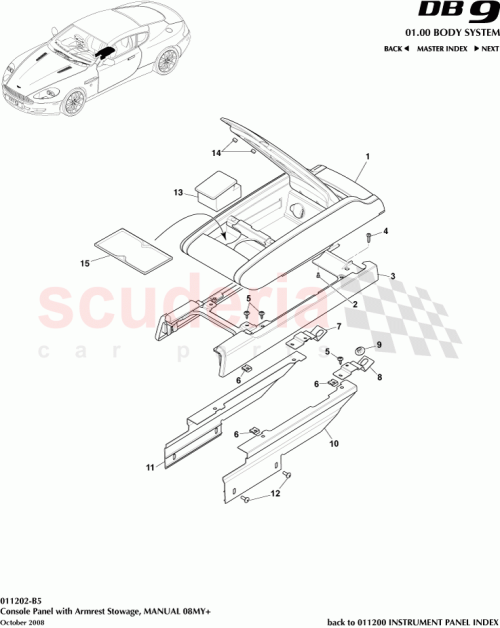 Part Diagram for Aston Martin CG43-67446-AAW