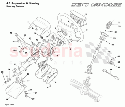 Part Diagram for Aston Martin 25-84665