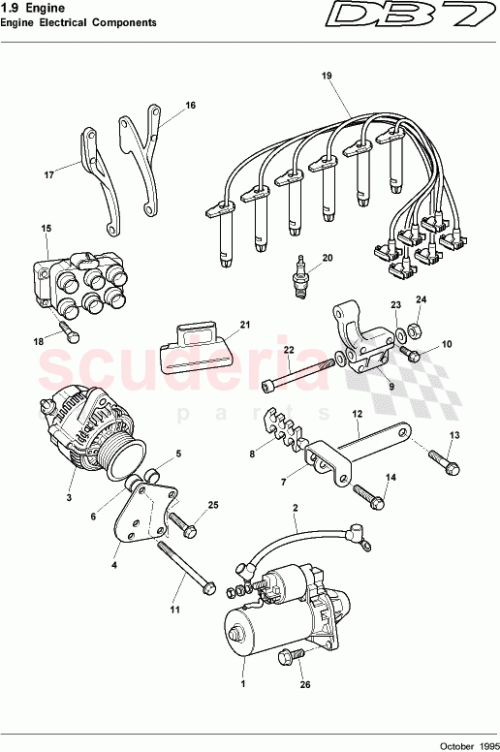Part Diagram for Aston Martin 09-80209