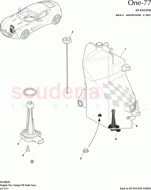 Part Diagram for Aston Martin 12023-03-8944-AB