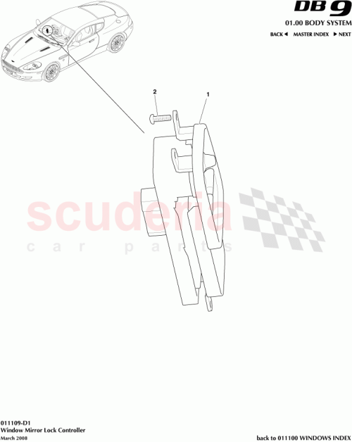 Part Diagram for Aston Martin 7G33-14540-BA