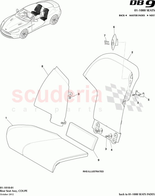 Part Diagram for Aston Martin CG43-60033-ABW