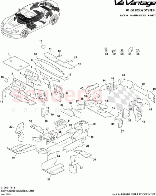 Part Diagram for Aston Martin 6G33-45702-AC