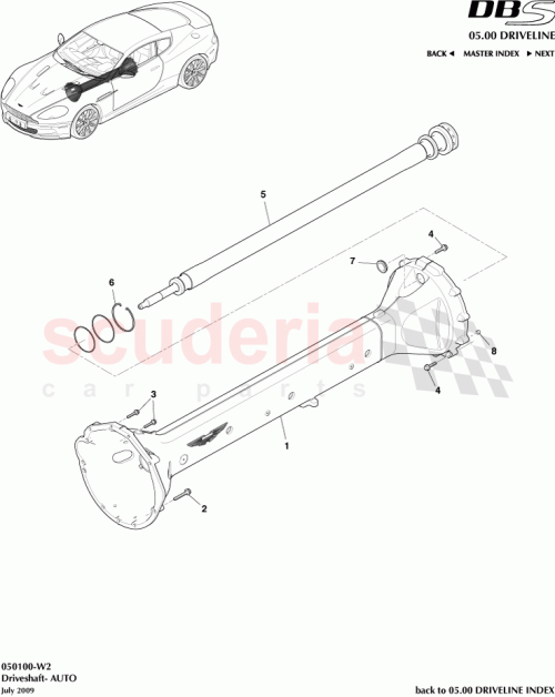 Part Diagram for Aston Martin 4G434602BB