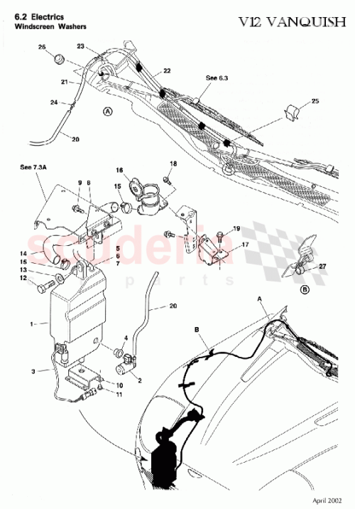 Part Diagram for Aston Martin 1R12-371970-AD