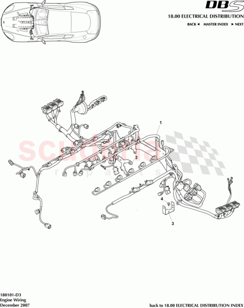 Part Diagram for Aston Martin 91700