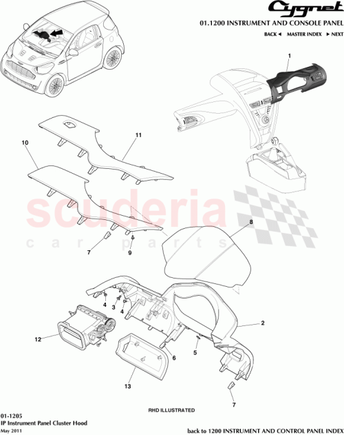 Part Diagram for Aston Martin AY2Y-C043C55-AAW
