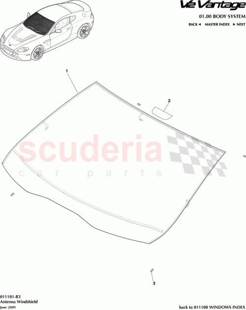 Part Diagram for Aston Martin 6G33-C03102-A-P1A04