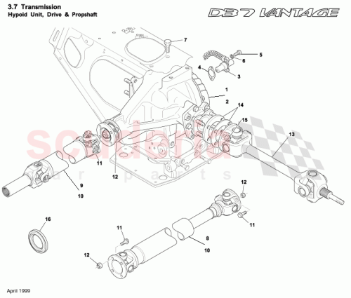 Part Diagram for Aston Martin 26124746AA