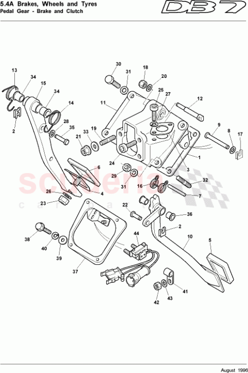 Part Diagram for Aston Martin 29-81244