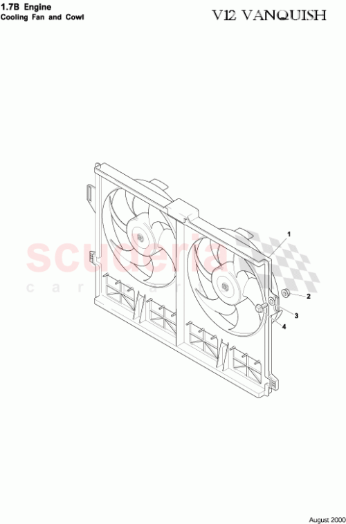 Part Diagram for Aston Martin 3W83-8C607-AD