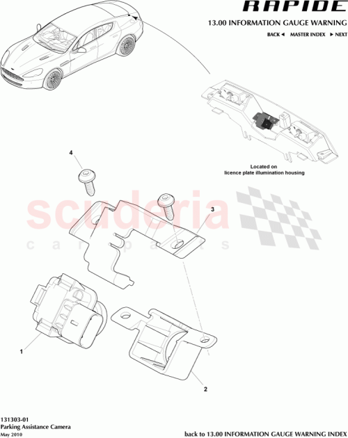 Part Diagram for Aston Martin CD4319G490AC
