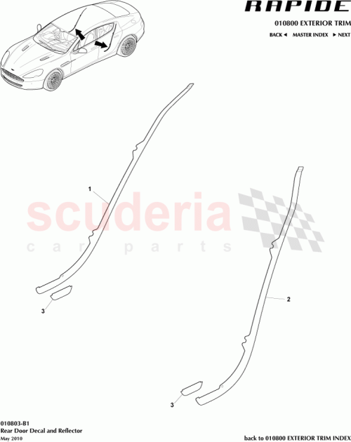 Part Diagram for Aston Martin AD43-132134-AA