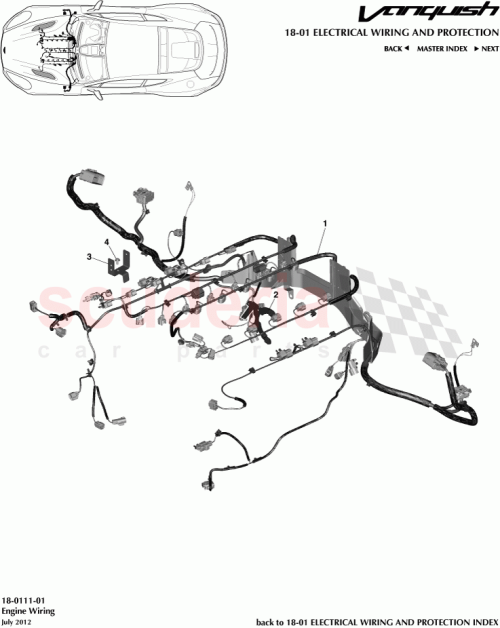 Part Diagram for Aston Martin CD33-12B637-AH