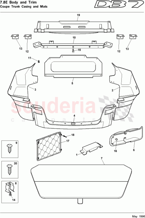 Part Diagram for Aston Martin 34-81437