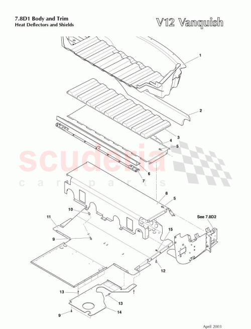 Part Diagram for Aston Martin 700247