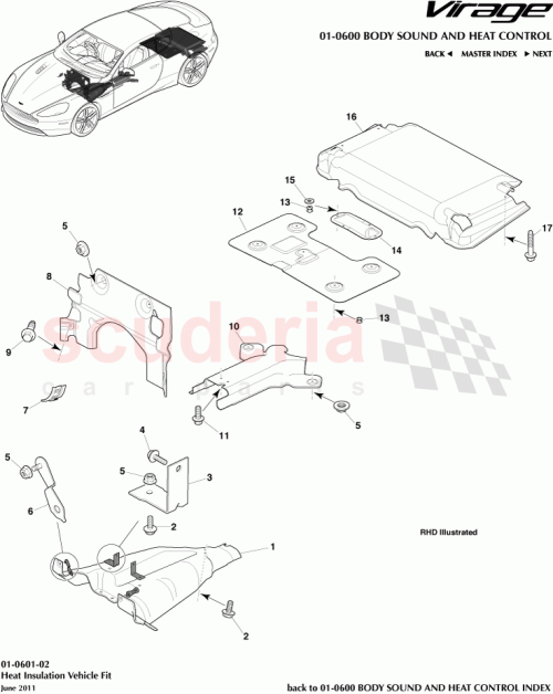 Part Diagram for Aston Martin 4G439B184AA