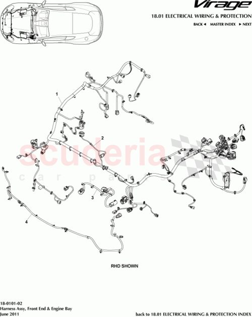 Part Diagram for Aston Martin CG43-14290-AC