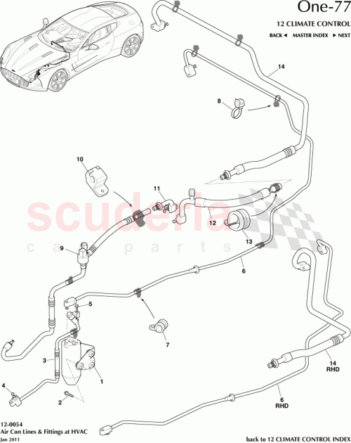 Part Diagram for Aston Martin 12023-03-8338-AD