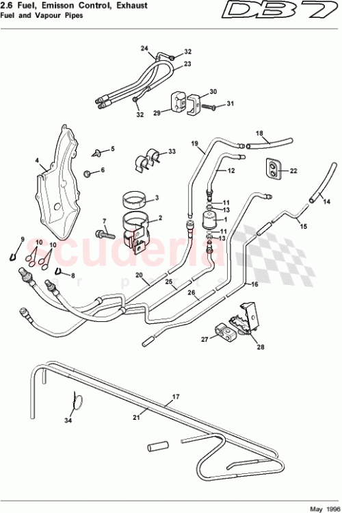 Part Diagram for Aston Martin 34-81462