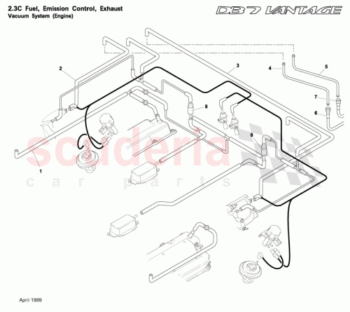 Part Diagram for Aston Martin 34-85327