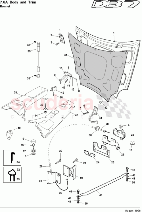 Part Diagram for Aston Martin 97-83792