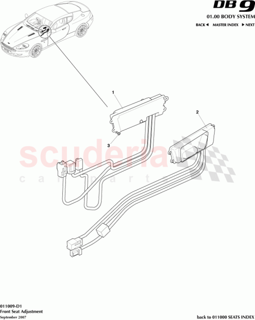 Part Diagram for Aston Martin 7G43-14A701-AC