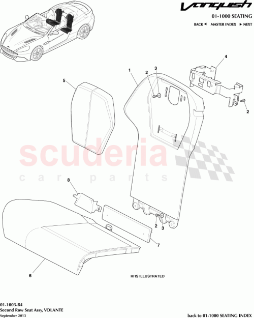 Part Diagram for Aston Martin ED33-60080-ABW