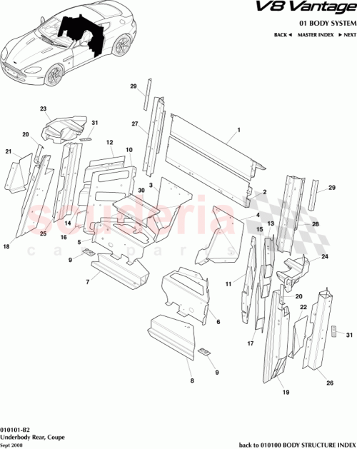 Part Diagram for Aston Martin 6G33C243A61AE