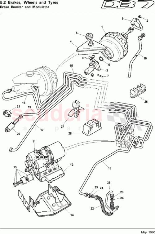 Part Diagram for Aston Martin 28-110929-AA