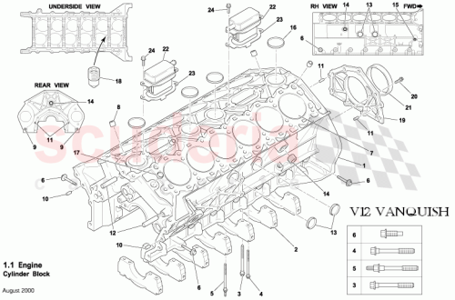 Part Diagram for Aston Martin 5R13-6007-AA