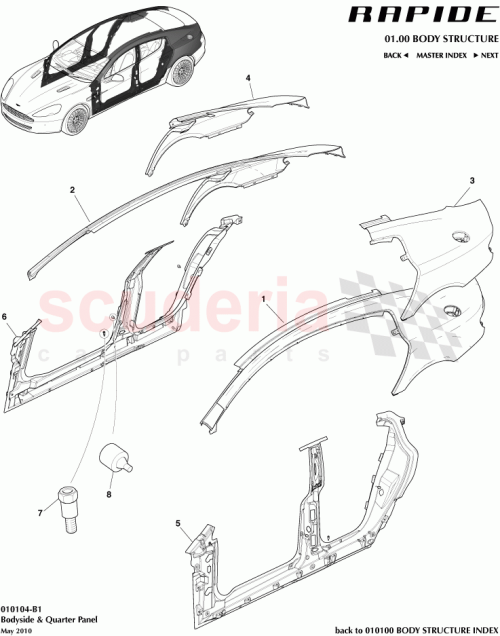 Part Diagram for Aston Martin AD43-F20413-AE