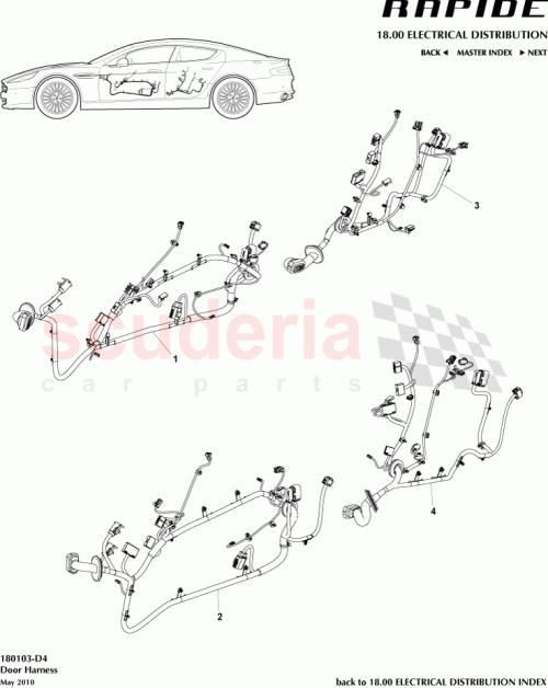 Part Diagram for Aston Martin BD43-14633-BA