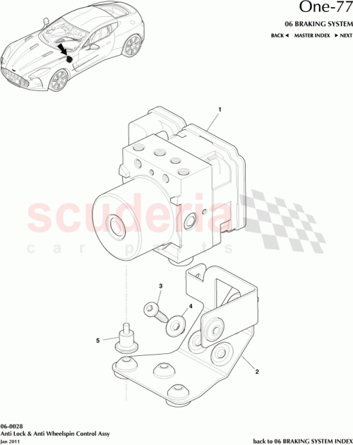 Part Diagram for Aston Martin 12023-03-8190-AE
