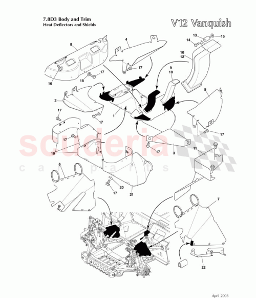 Part Diagram for Aston Martin 699733