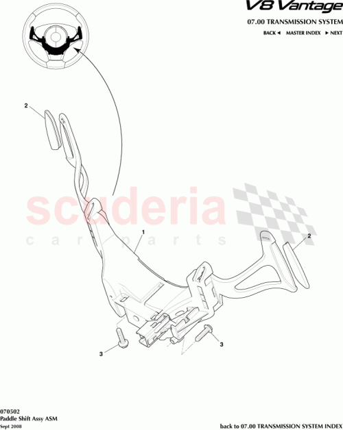 Part Diagram for Aston Martin CG33-229067-AA